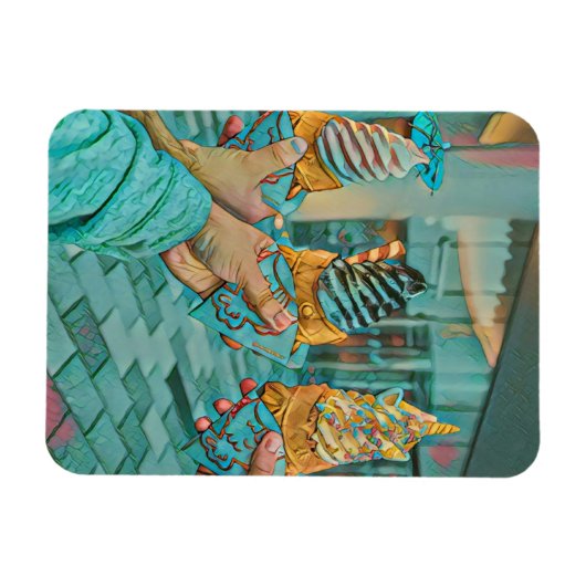 Schokoladeneis Magnet (Horizontal)