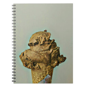 Schokoladeneis Notizblock