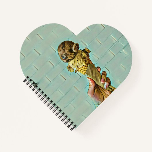 Schokoladeneis Notizblock (Vorderseite)