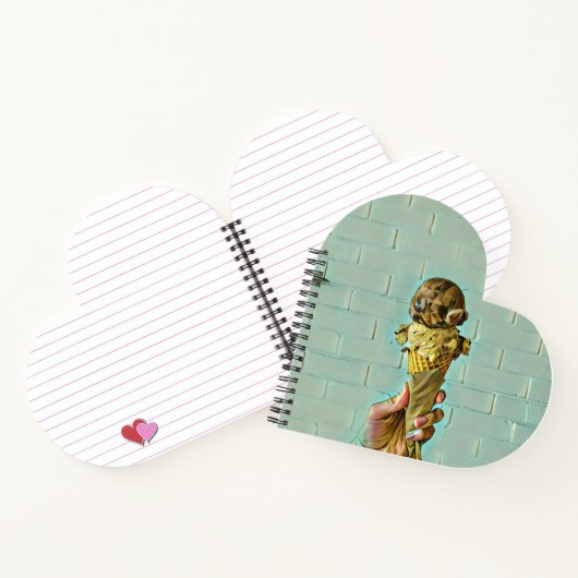 Schokoladeneis Notizblock (Innenseite)