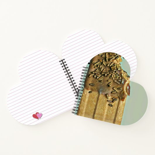 Schokoladeneis Notizblock (Innenseite)