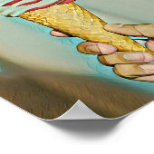 Schokoladeneis Poster (Ecke)