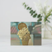 Schokoladeneis Postkarte (Stehend Vorderseite)