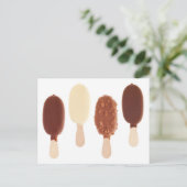 Schokoladeneis Postkarte (Stehend Vorderseite)