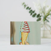 Schokoladeneis Postkarte (Stehend Vorderseite)