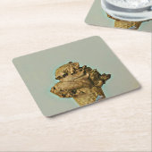 Schokoladeneis Rechteckiger Pappuntersetzer (angewinkelt)