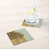 Schokoladeneis Rechteckiger Pappuntersetzer (Vor Ort)