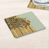 Schokoladeneis Rechteckiger Pappuntersetzer (angewinkelt)