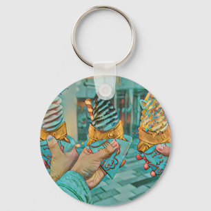 Schokoladeneis Schlüsselanhänger