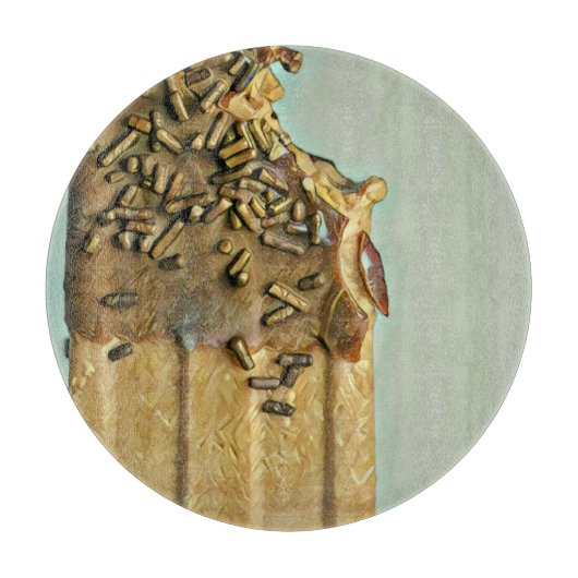 Schokoladeneis Schneidebrett (Vorderseite)