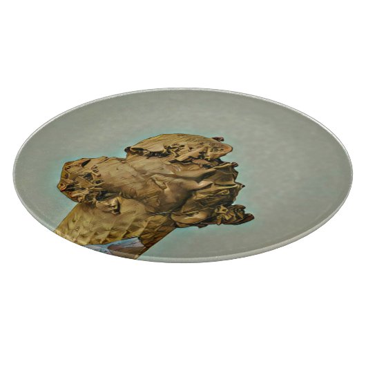 Schokoladeneis Schneidebrett (Ecke)