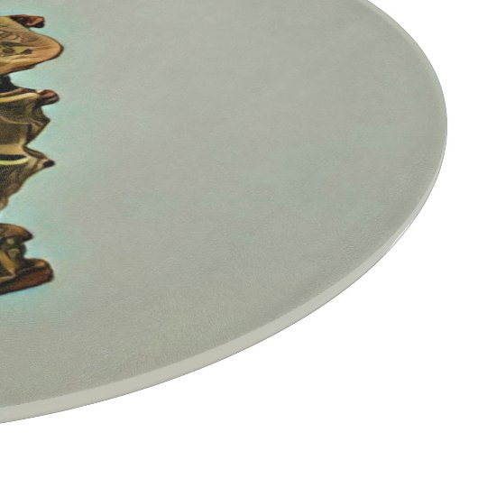 Schokoladeneis Schneidebrett (Ecke)