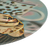 Schokoladeneis Schneidebrett (Ecke)