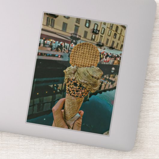 Schokoladeneis-Sprinklen Aufkleber (Detail)