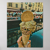 Schokoladeneis-Sprinklen Poster (Vorne)