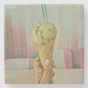 Schokoladeneis Steinuntersetzer