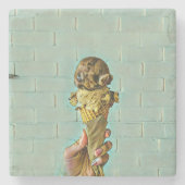 Schokoladeneis Steinuntersetzer (Vorderseite)