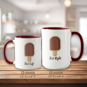 Schokoladeneis-Stick Tasse