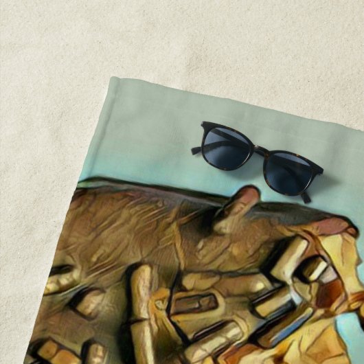 Schokoladeneis Strandtuch (Beispiel)