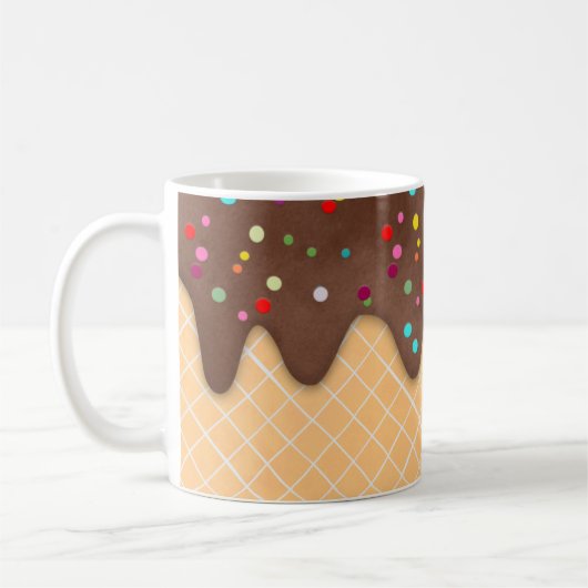 Schokoladeneis-Tropfen Kaffeetasse (Links)