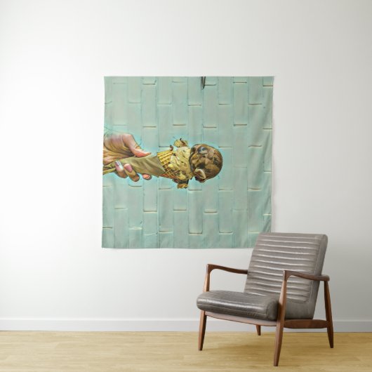 Schokoladeneis Wandteppich (Beispiel (Horizontal))