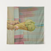 Schokoladeneis Wandteppich (Vorderseite (Horizontal))