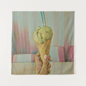 Schokoladeneis Wandteppich (Vorderseite)