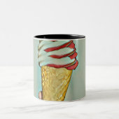 Schokoladeneis Zweifarbige Tasse (Mittel)