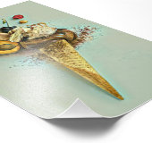 Schokoladeneisgeschenk Fotodruck (Ecke)