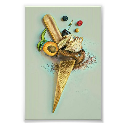 Schokoladeneisgeschenk Fotodruck (Vorne)