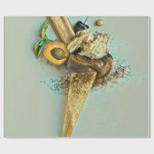 Schokoladeneisgeschenk Geschenkpapier (Flach)