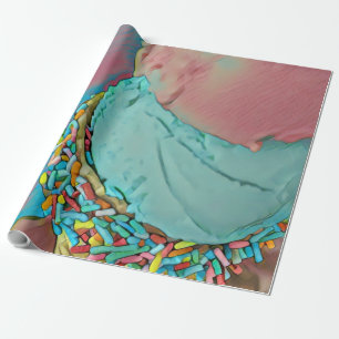 Schokoladeneisgeschenk Geschenkpapier