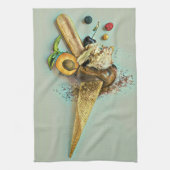 Schokoladeneisgeschenk Geschirrtuch (Vertikal)