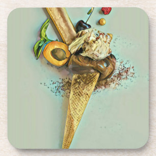 Schokoladeneisgeschenk Getränkeuntersetzer