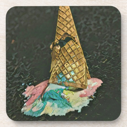 Schokoladeneisgeschenk Getränkeuntersetzer (Vorderseite)