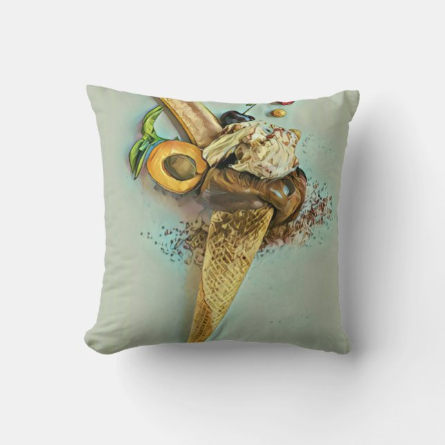 Schokoladeneisgeschenk Kissen (Vorderseite)
