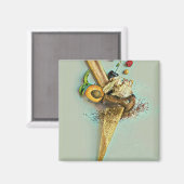 Schokoladeneisgeschenk Magnet (Vorderseite/Rückseite)