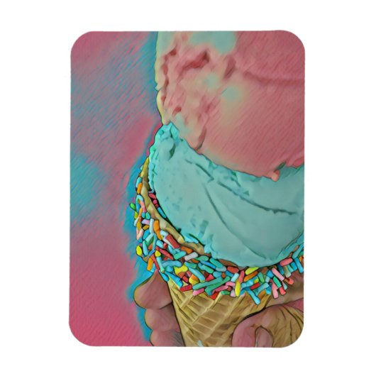 Schokoladeneisgeschenk Magnet (Vertikal)