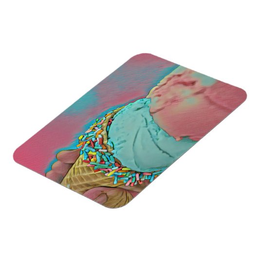 Schokoladeneisgeschenk Magnet (Linke Seite)