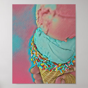 Schokoladeneisgeschenk Poster