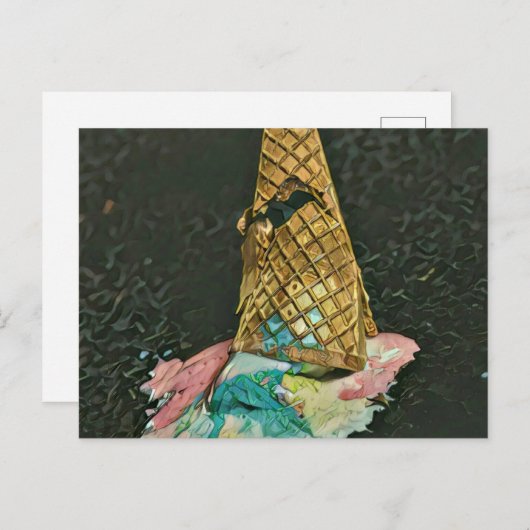 Schokoladeneisgeschenk Postkarte (Vorne/Hinten)