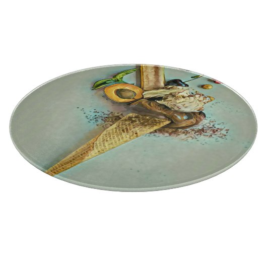 Schokoladeneisgeschenk Schneidebrett (Ecke)