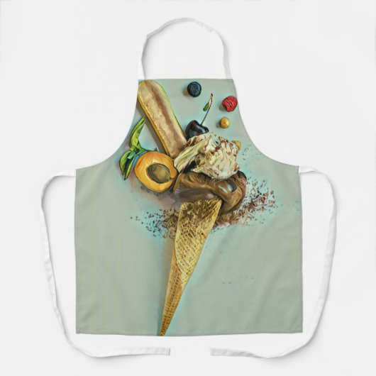 Schokoladeneisgeschenk Schürze (Vorderseite)