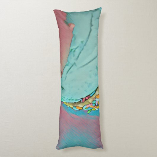 Schokoladeneisgeschenk Seitenschläferkissen (Rückseite (Vertikal))