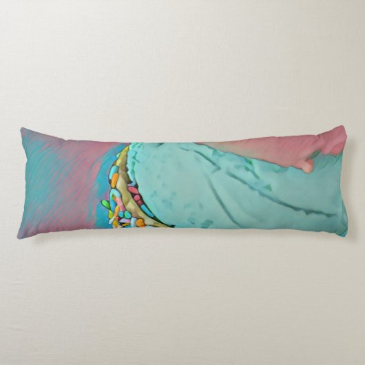 Schokoladeneisgeschenk Seitenschläferkissen (Vorderseite)