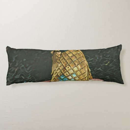 Schokoladeneisgeschenk Seitenschläferkissen (Rückseite)