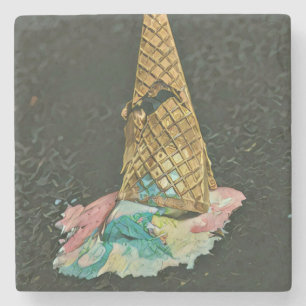 Schokoladeneisgeschenk Steinuntersetzer