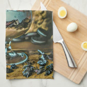 Schokoladeneisgeschoss Geschirrtuch (Viertel Falte)