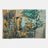 Schokoladeneisgeschoss Geschirrtuch (Horizontal)