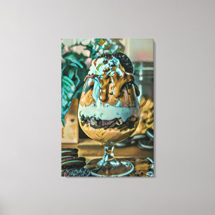 Schokoladeneisgeschoss Leinwanddruck